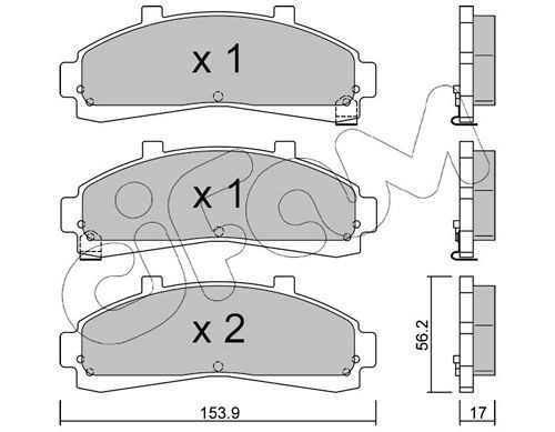 CIFAM 822-683-0 Brake pad set FORD USA experience and price