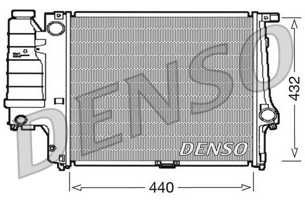 DENSO DRM05037 Engine radiator 17111728905