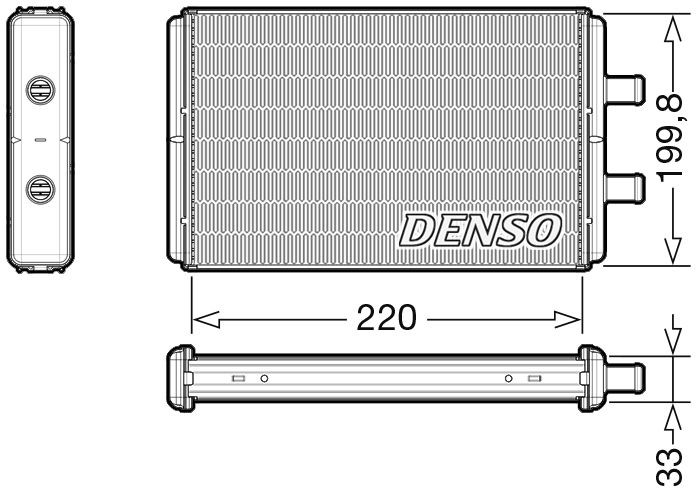 Volkswagen PASSAT Heater core 7812537 DENSO DRR12016 online buy