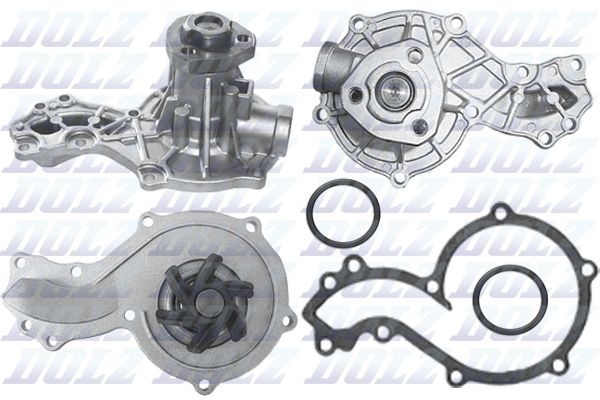 Original DOLZ Engine water pump A151RS for VW POLO