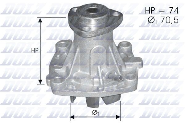 DOLZ A330ST Water pump without housing
