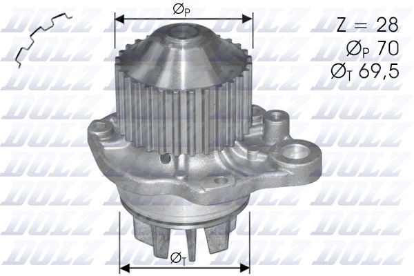 DOLZ Water pump for engine C121