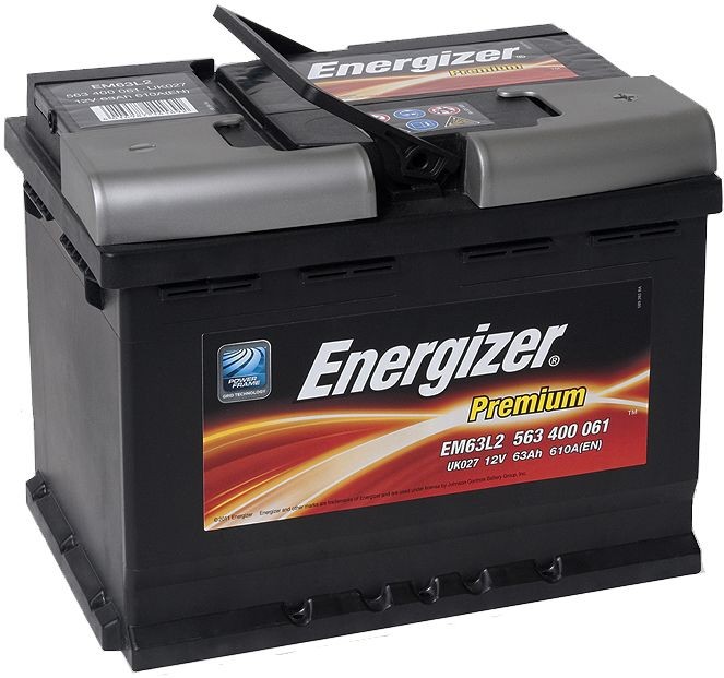 ENERGIZER EM63-L2 PREMIUM Batterie 12V 63Ah 610A B13 Bleiakkumulator