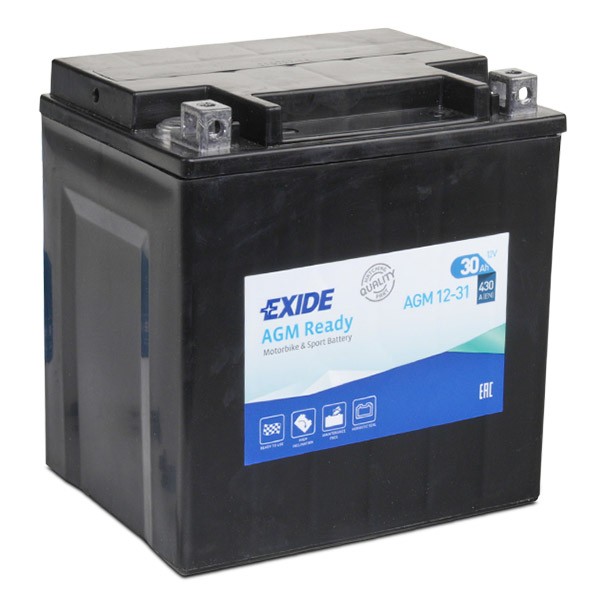 EXIDE AGM12-31 Auto battery 12V 30Ah 430A B0 AGM Battery