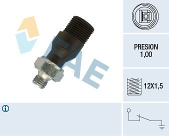 FAE 12600 Oil Pressure Switch M12x1,5, 1 bar