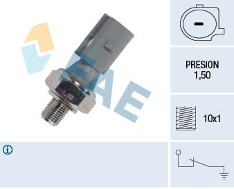 FAE 12840 Oil Pressure Switch M10x1, 1,5 bar