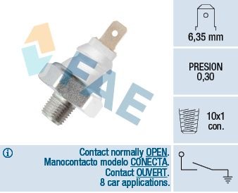 FAE M 10x1, 0,30 bar Oil Pressure Switch 12960 buy