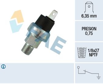 FAE 1/8x27 NPTF, 0,75 bar Oil Pressure Switch 13350 buy
