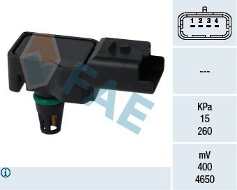 15075 FAE Pol-Anzahl: 4-polig Sensor, Saugrohrdruck 15075 günstig kaufen