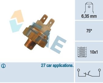 Image of FAE 35450 Temperature Switch, coolant warning lamp