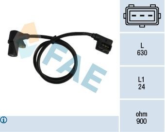 FAE 79036 Crankshaft sensor 3-pin connector