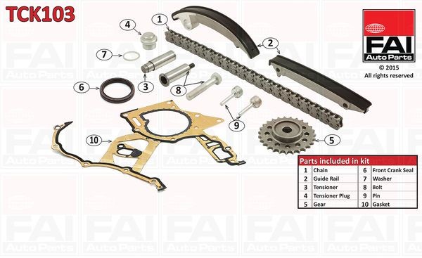 FAI AutoParts TCK103 Timing chain kit SAAB experience and price