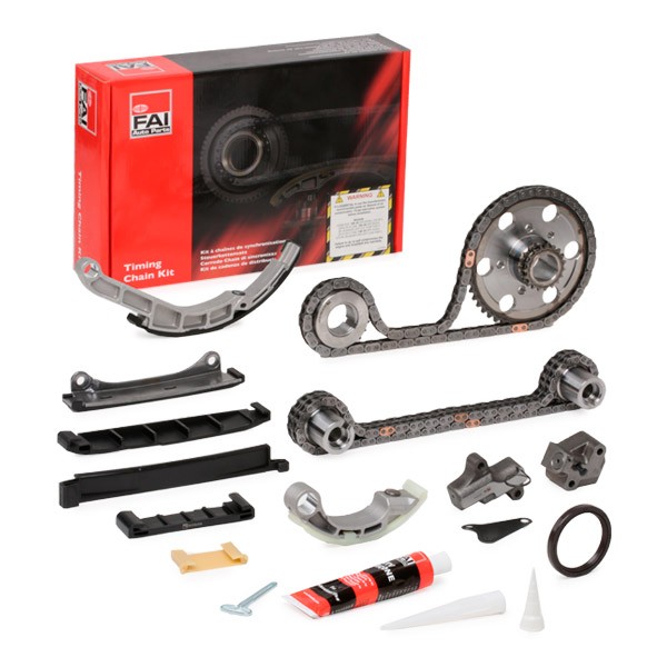FAI AutoParts TCK42CRD-06 Jogo de correntes de distribuição simples, dupla, Corrente de roletes em cima, em baixo NISSAN: NP300 Navara Pick-up