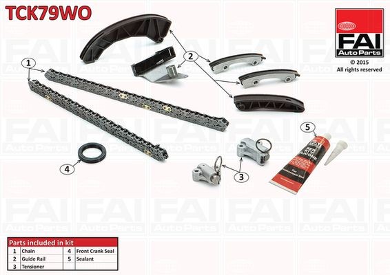 FAI AutoParts TCK79WO Timing chain kit 24351 2A000