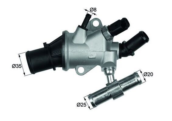 Great value for money - MAHLE ORIGINAL Engine thermostat TI 157 88