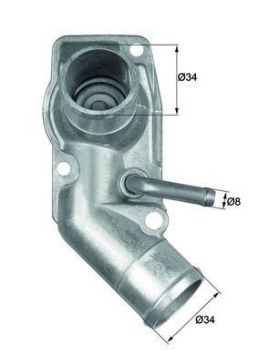 70600185 MAHLE ORIGINAL Opening Temperature: 92°C, with seal Thermostat, coolant TI 213 92D buy