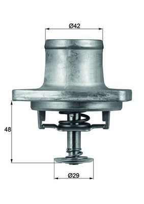 Great value for money - MAHLE ORIGINAL Engine thermostat TI 48 80D