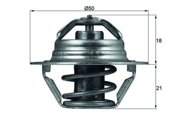 Great value for money - MAHLE ORIGINAL Engine thermostat TX 100 89D