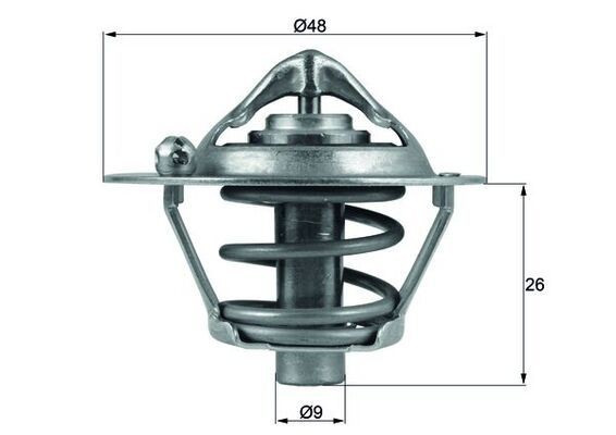 Great value for money - MAHLE ORIGINAL Engine thermostat TX 108 82D