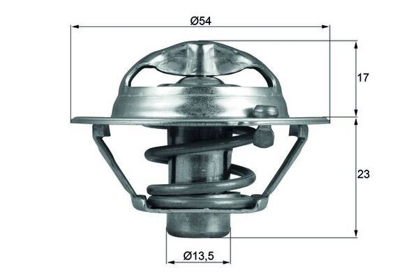 Great value for money - MAHLE ORIGINAL Engine thermostat TX 118 82D