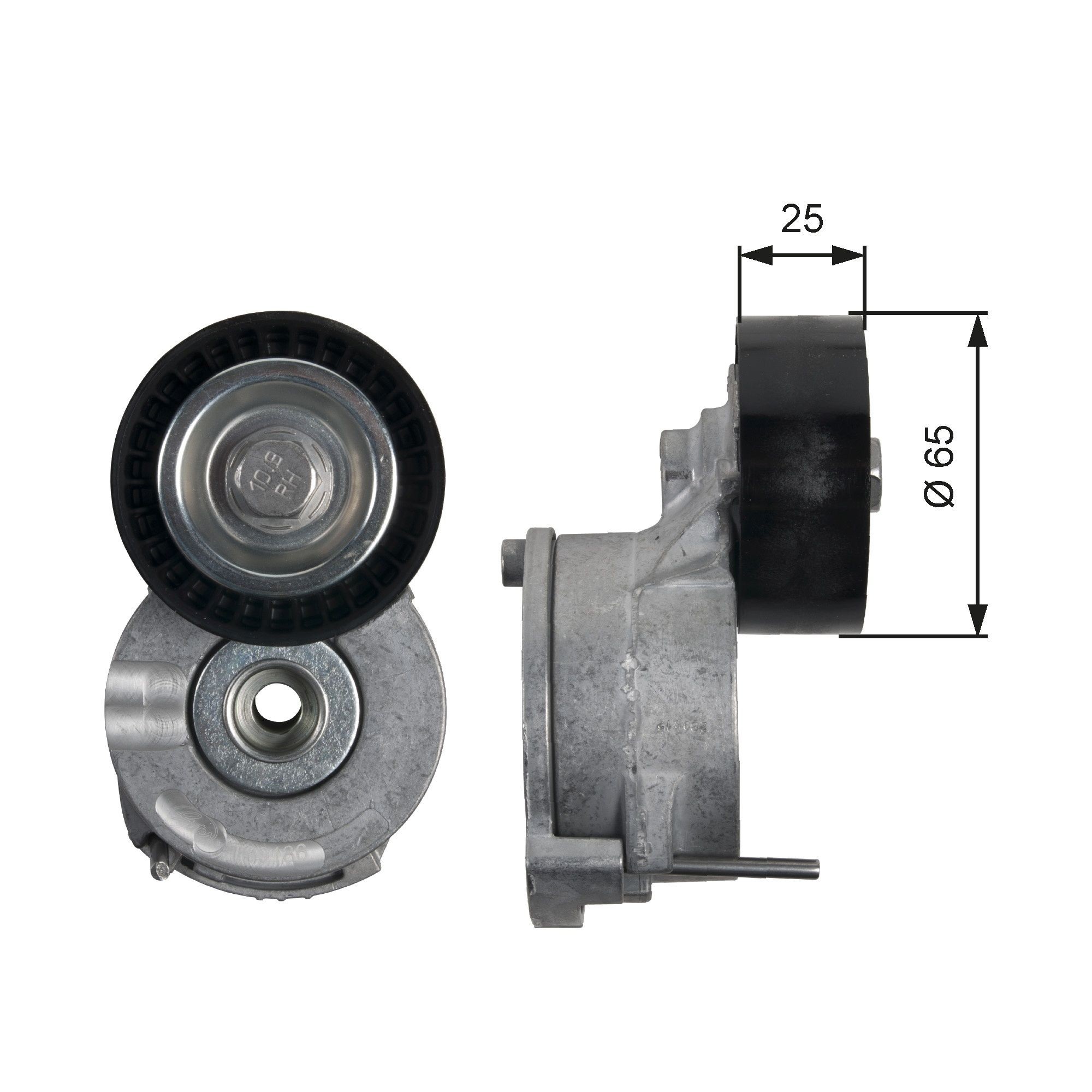 7808-21586 GATES PowerGrip™ Ø: 65mm, Width: 25mm Tensioner pulley, v-ribbed belt T39186 buy