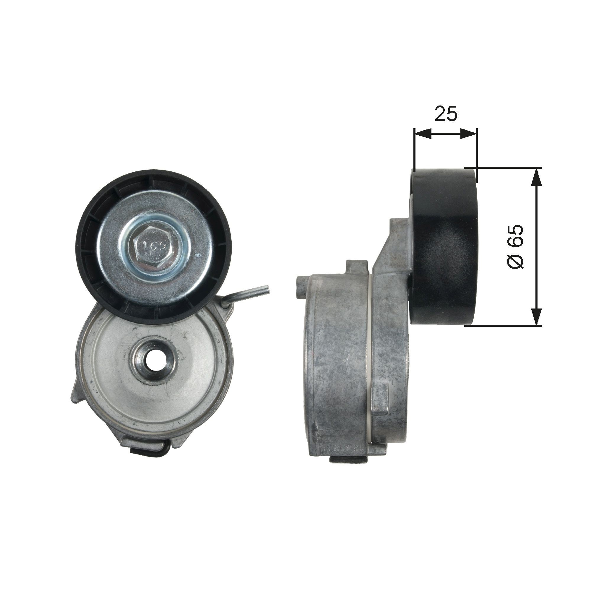 T39211 GATES Tensioner pulley PEUGEOT PowerGrip™