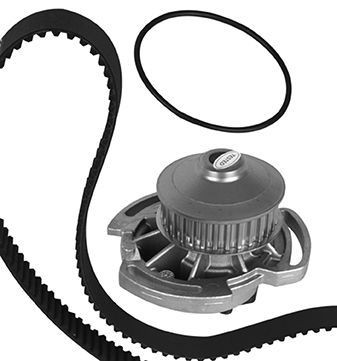 GRAF KP425-1 Water pump and timing belt kit Number of Teeth: 128, Width 1: 19 mm, for timing belt drive