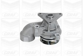 GRAF PA1023 Water pump with seal ring, Mechanical, Metal, for v-ribbed belt use