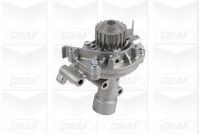 GRAF PA1045 Water pump Number of Teeth: 20, with lid, with seal ring, Mechanical, Metal, Water Pump Pulley Ø: 59,84 mm, for timing belt drive