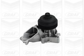 GRAF PA1053 Water pump with seal, Mechanical, Grey Cast Iron, Water Pump Pulley Ø: 95 mm, for v-ribbed belt use