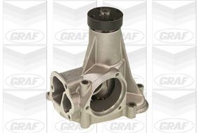 GRAF PA106 Water pump with seal, Mechanical, Grey Cast Iron, for v-ribbed belt use
