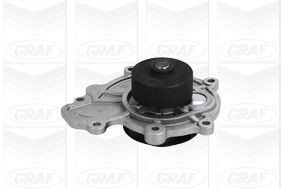 GRAF PA1068 Water pump with seal, Mechanical, Grey Cast Iron, Water Pump Pulley Ø: 65 mm, for timing belt drive