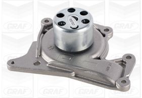 GRAF PA1091 Water pump with seal, with Radial Bearing, Mechanical, Plastic, Water Pump Pulley Ø: 52 mm, for timing belt drive