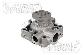 PA317 GRAF Water pumps IVECO with seal, Mechanical, Metal, for v-ribbed belt use