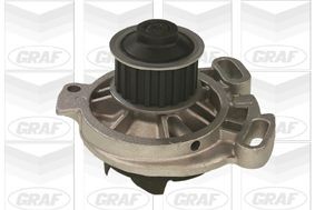 GRAF PA424 Water pump Number of Teeth: 18, with seal ring, Mechanical, Grey Cast Iron, Water Pump Pulley Ø: 53,07 mm, for timing belt drive