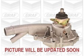 GRAF PA495 Water pump with seal, Mechanical, Grey Cast Iron, for v-ribbed belt use