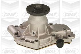 GRAF PA527 Water pump with seal, with lid, Mechanical, Grey Cast Iron, for v-ribbed belt use
