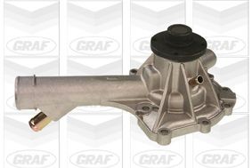 GRAF PA582 Water pump with seal, Mechanical, Grey Cast Iron, for v-ribbed belt use