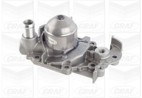 GRAF PA632 Water pump with seal, Mechanical, Metal, Water Pump Pulley Ø: 56,15 mm, for timing belt drive