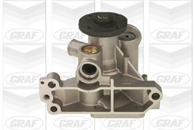 GRAF PA638 Water pump with seal, without lid, Mechanical, Grey Cast Iron, for v-ribbed belt use