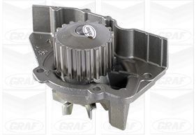 GRAF PA641 Water pump Number of Teeth: 20, with seal, Mechanical, Metal, Water Pump Pulley Ø: 59,31 mm, for timing belt drive