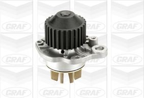 GRAF PA653 Water pump Number of Teeth: 28, with seal ring, Mechanical, Brass, Water Pump Pulley Ø: 69,8 mm, for toothed belt drive