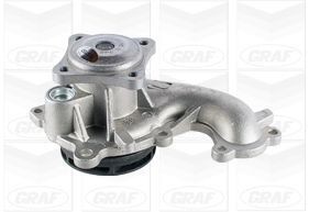 GRAF PA742 Water pump with seal, Mechanical, Grey Cast Iron, for v-ribbed belt use