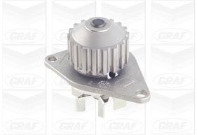 GRAF PA837 Water pump Number of Teeth: 18, with seal ring, Mechanical, Metal, Water Pump Pulley Ø: 53,2 mm, for timing belt drive