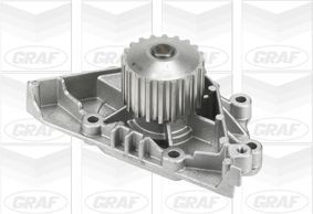 GRAF PA862 Water pump Number of Teeth: 20, with seal, without lid, Mechanical, Brass, Water Pump Pulley Ø: 59,258 mm, for timing belt drive