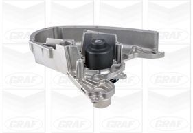 GRAF PA900 Water pump with seal, Mechanical, Metal, Water Pump Pulley Ø: 63 mm, for timing belt drive