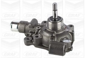PA914 GRAF Water pumps IVECO with seal, Mechanical, Metal, for v-ribbed belt use