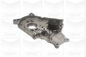 GRAF PA963 Water pump with seal, Mechanical, Metal, Water Pump Pulley Ø: 62 mm, for timing belt drive