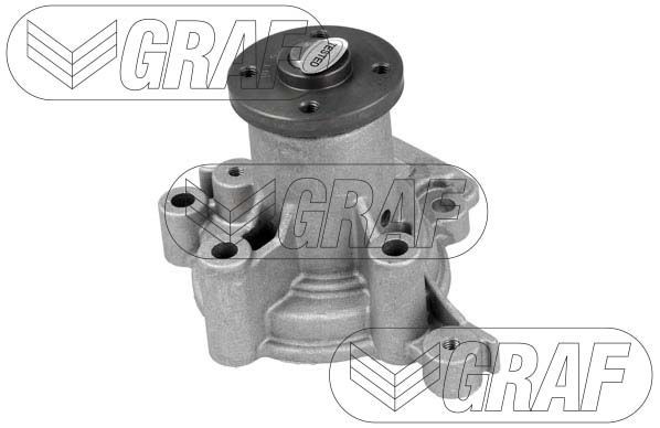 PA972 GRAF Water pumps KIA with seal, Mechanical, Metal, for v-ribbed belt use