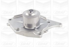 GRAF PA977 Water pump with seal, Mechanical, Metal, Water Pump Pulley Ø: 52 mm, for toothed belt drive